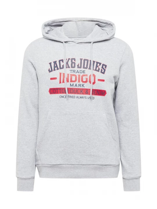 Foto van product JACK & JONES Sweatshirt 'New Denim' navy / grijs / robijnrood