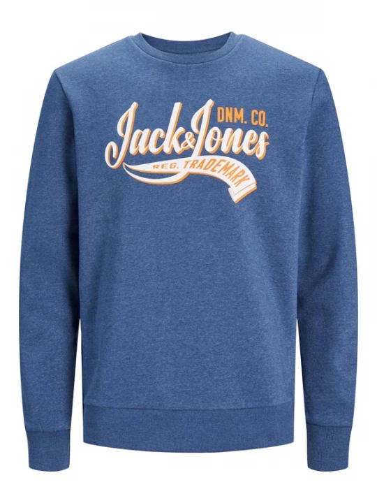 Foto van product JACK & JONES Sweatshirt saffier / oranje / pasteloranje