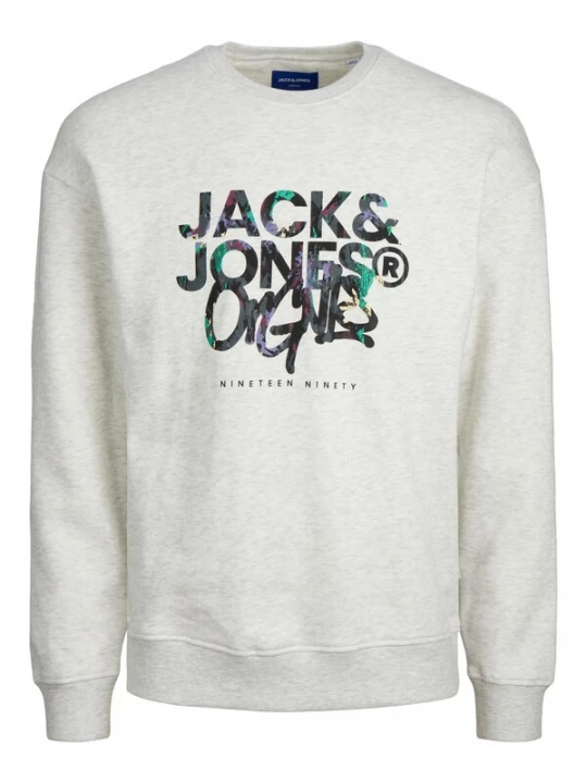 Foto van product JACK & JONES Sweatshirt 'Silver Lake' grasgroen / lavendel / zwart / wit