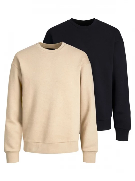 Foto van product JACK & JONES Sweatshirt 'Star' zwart gemêleerd