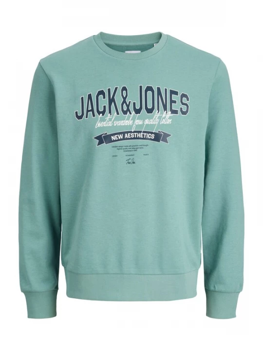 Foto van product JACK & JONES Sweatshirt turquoise / donkerblauw / wit