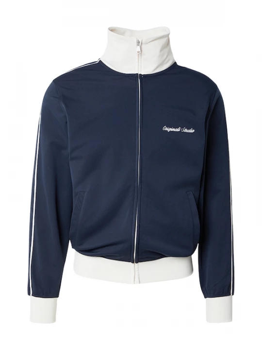 Foto van product JACK & JONES Sweatvest 'JORNIAGARA' nachtblauw / wit