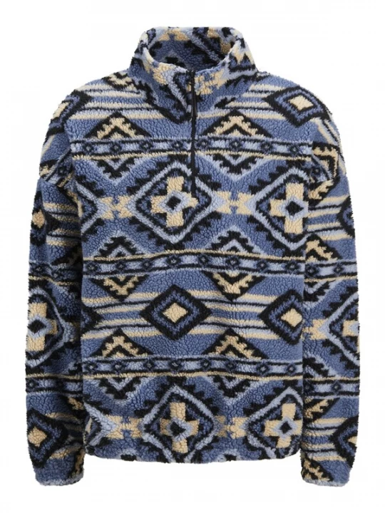 Foto van product JACK & JONES Trui 'Diamond' beige / blauw / zwart