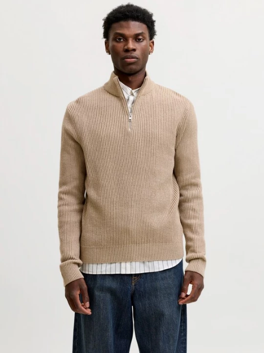 Foto van product JACK & JONES Trui 'JJPANNEL' lichtbruin