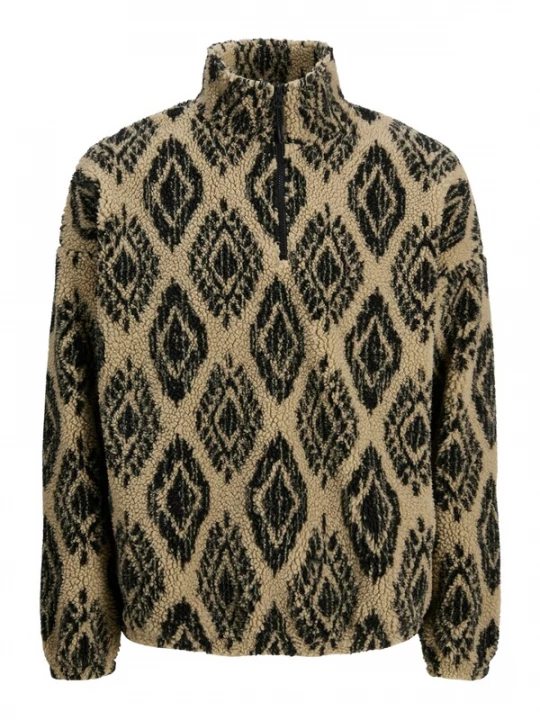 Foto van product JACK & JONES Trui 'JORPADDY' cappuccino / zwart