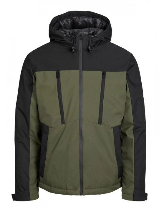 Foto van product JACK & JONES Tussenjas 'Abel' groen / zwart