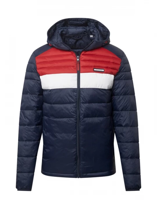 Foto van product JACK & JONES Tussenjas 'Ace' navy / rood / wit