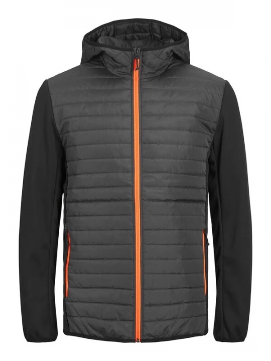 Foto van product JACK & JONES Tussenjas donkergrijs / oranje / zwart