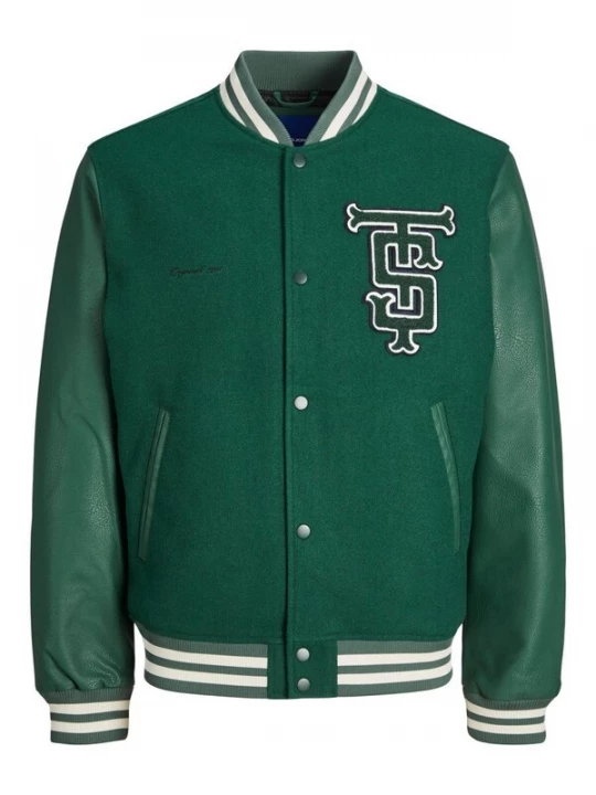 Foto van product JACK & JONES Tussenjas groen / wit