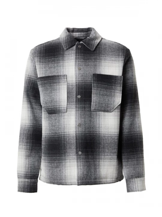 Foto van product JACK & JONES Tussenjas 'JCOHelvetica' grijs gemêleerd / zwart / wit