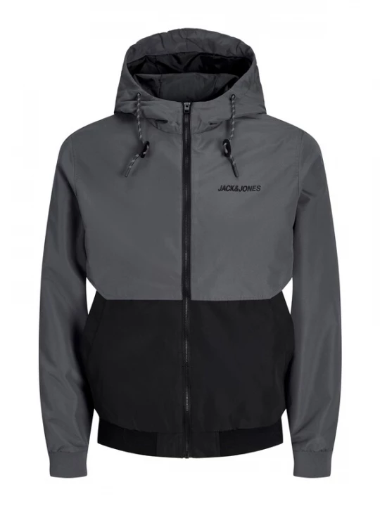Foto van product JACK & JONES Tussenjas 'JJERush' donkergrijs / zwart / wit