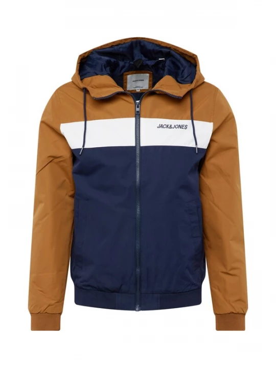 Foto van product JACK & JONES Tussenjas 'JJERush' navy / cognac / wit
