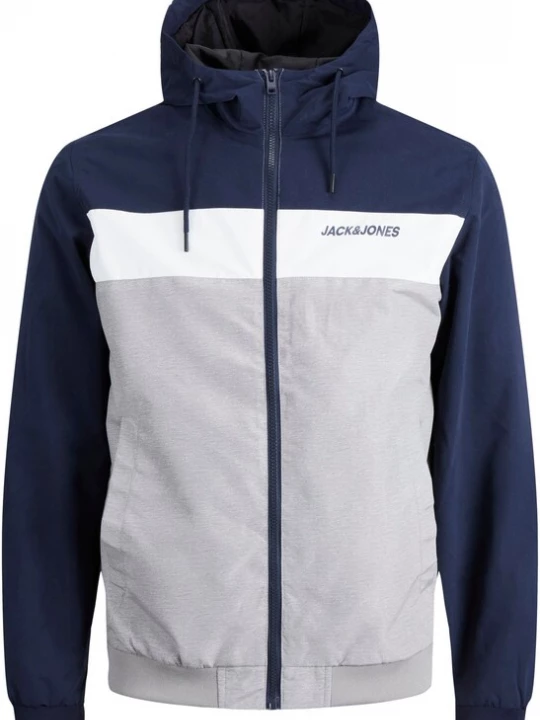 Foto van product JACK & JONES Tussenjas 'JJERush' navy / lichtgrijs / wit