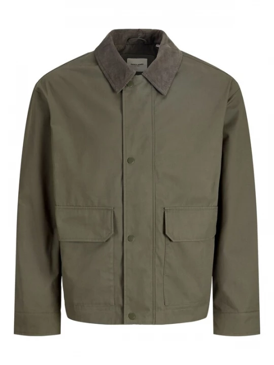 Foto van product JACK & JONES Tussenjas 'JWHRIVER' donkergrijs / jade groen