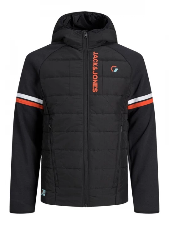 Foto van product JACK & JONES Tussenjas 'Logan' knalrood / zwart / wit