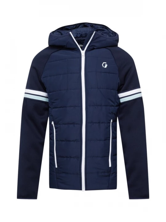 Foto van product JACK & JONES Tussenjas 'Logan' navy / donkerblauw / wit