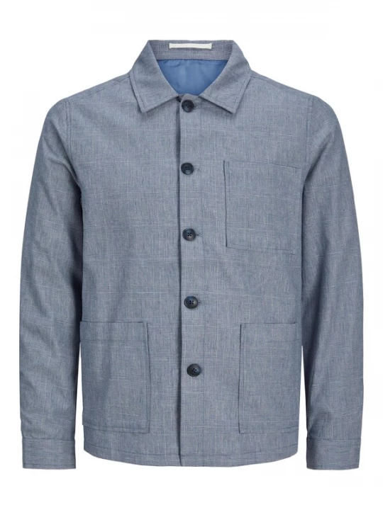 Foto van product JACK & JONES Tussenjas 'Riviera' duifblauw / wit