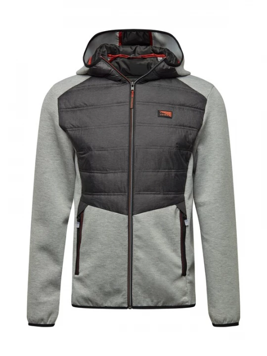 Foto van product JACK & JONES Tussenjas 'Toby' grafiet / lichtgrijs / oranje / zwart