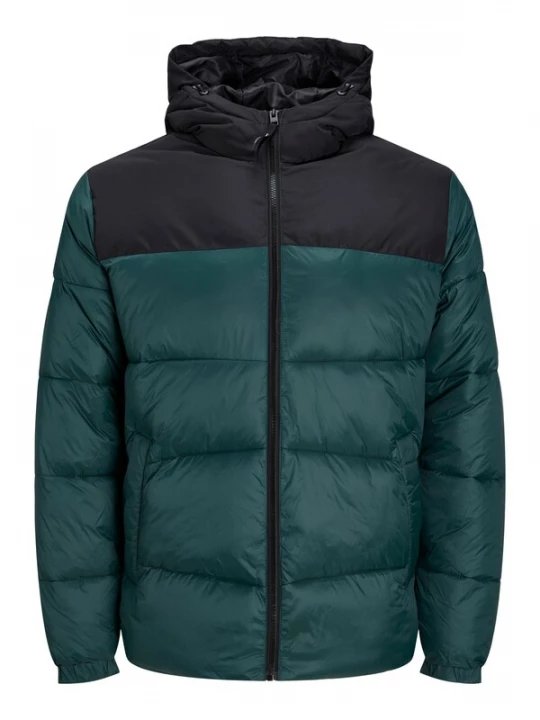 Foto van product JACK & JONES Winterjas 'Chili' donkergroen / zwart
