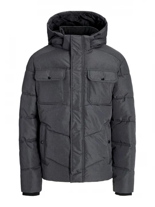 Foto van product JACK & JONES Winterjas donkergrijs / wit