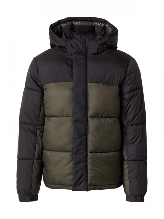 Foto van product JACK & JONES Winterjas 'JCOUNION' donkergroen / zwart