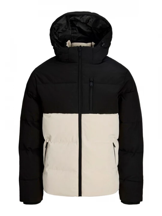 Foto van product JACK & JONES Winterjas 'JJEBECKS' ecru / zwart