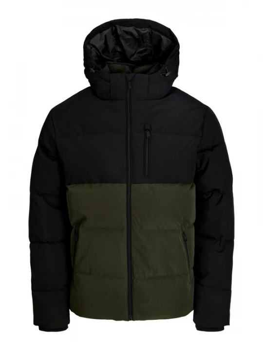 Foto van product JACK & JONES Winterjas 'JJEBECKS' olijfgroen / zwart