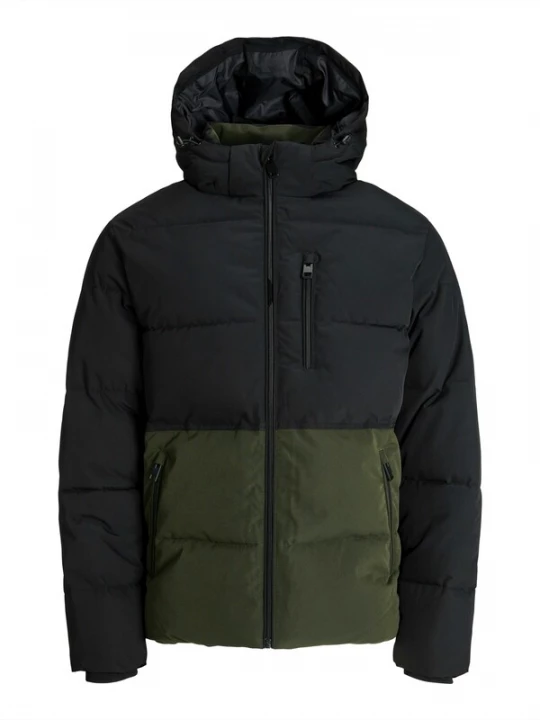 Foto van product JACK & JONES Winterjas 'JJEowen' olijfgroen / zwart