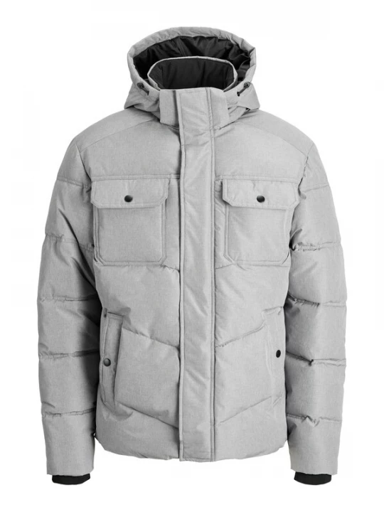 Foto van product JACK & JONES Winterjas lichtgrijs / wit