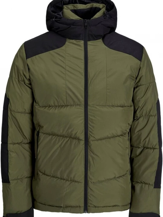 Foto van product JACK & JONES Winterjas 'Otis' olijfgroen / zwart