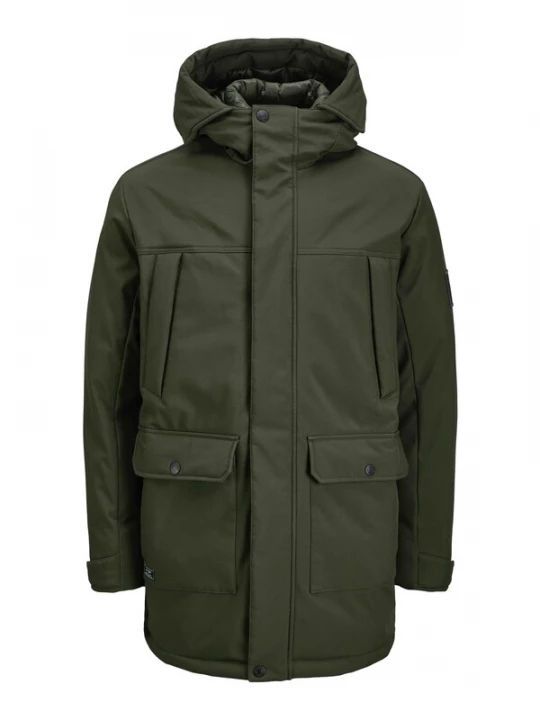 Foto van product JACK & JONES Winterparka 'Finn' donkergroen