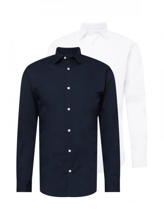 Foto van product JACK & JONES Zakelijk overhemd 'JJJoe' navy / wit