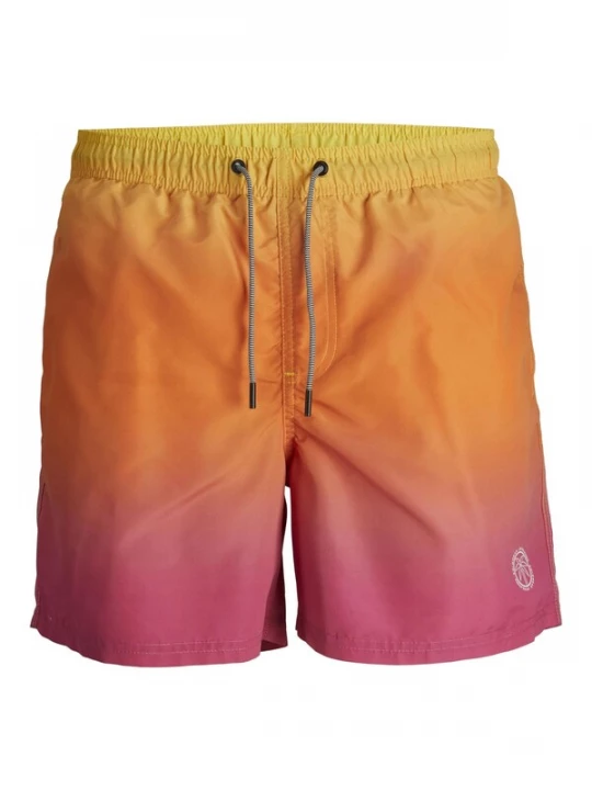 Foto van product JACK & JONES Zwemshorts 'Fiji' geel / oranje / donkerroze