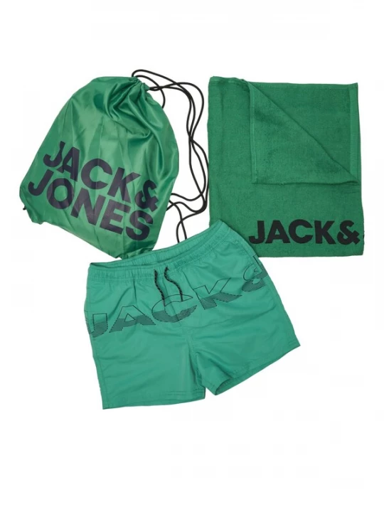 Foto van product JACK & JONES Zwemshorts jade groen / grasgroen / zwart