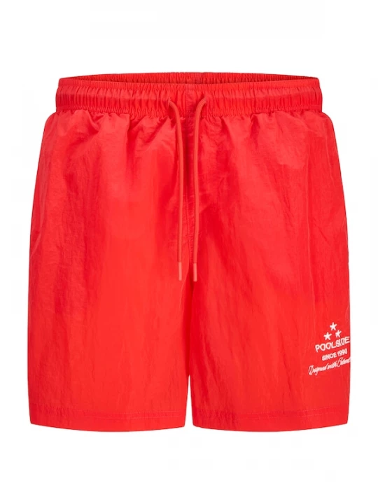Foto van product JACK & JONES Zwemshorts 'JPSTKAUAI ELECTRIC' vuurrood / wit