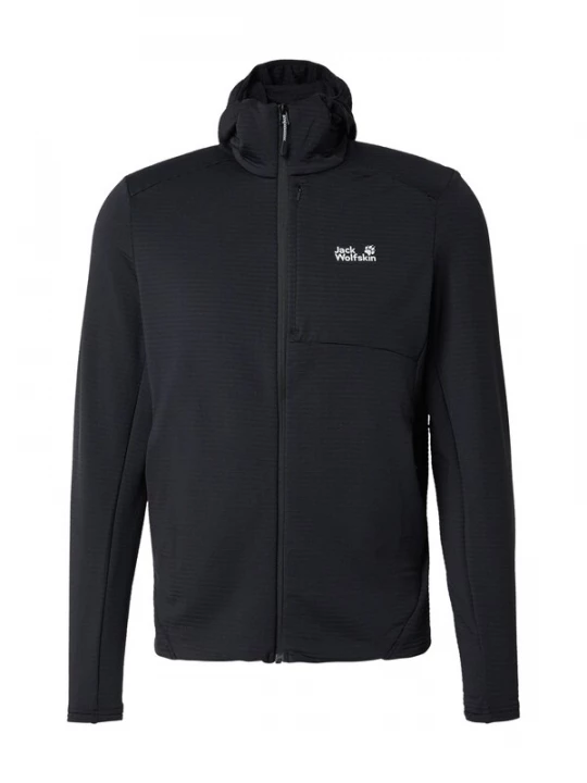 Foto van product JACK WOLFSKIN Funktionele fleece-jas 'LITESTRIDE' zwart / wit