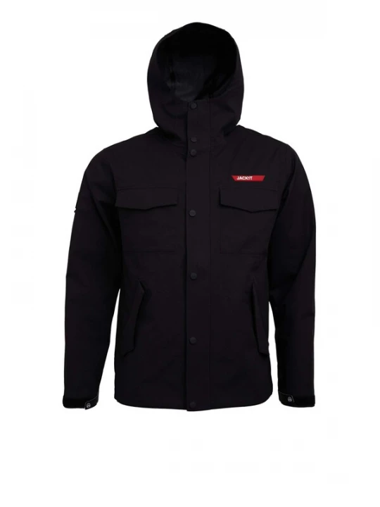 Foto van product JACK1T Functionele jas 'Thorium' rood / zwart / wit