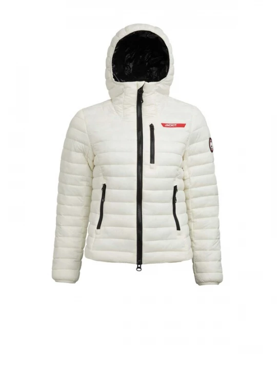 Foto van product JACK1T Outdoorjas ' SATEL1TE Kapuzen-Daunenjacke 2.0 ' wit