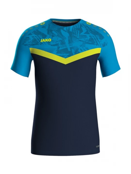 Foto van product JAKO Functioneel shirt navy / azuur / limoen / petrol