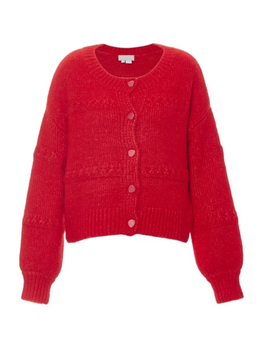 Foto van product Jalene Gebreid vest rood