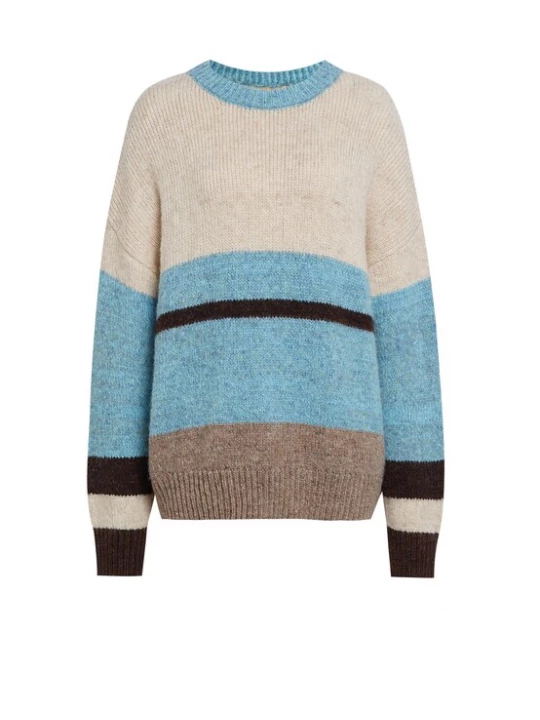 Foto van product Jalene Trui crème / chamois / turquoise / zwart