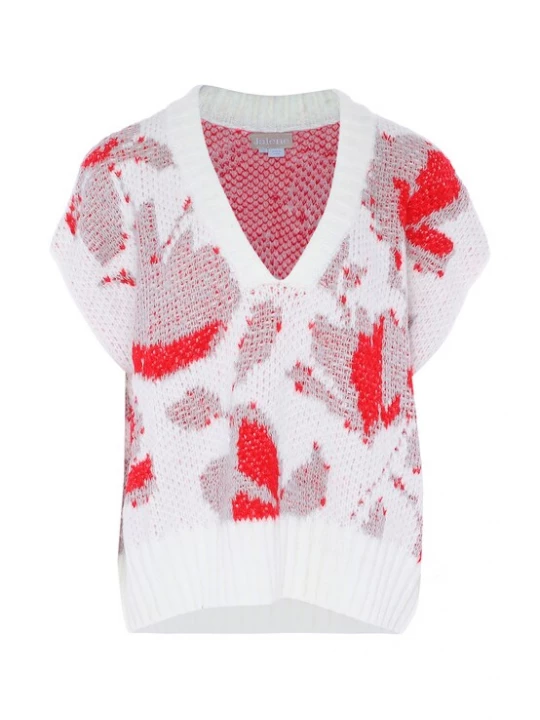 Foto van product Jalene Trui rood / wolwit