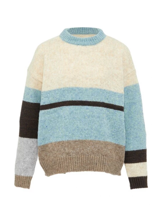 Foto van product Jalene Trui turquoise / bruin / zwart / offwhite
