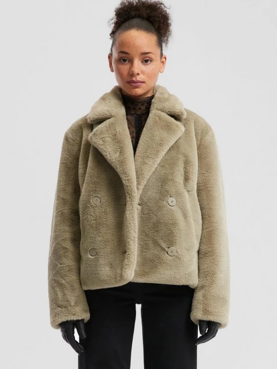 Foto van product Jas in bontlook QS beżowy