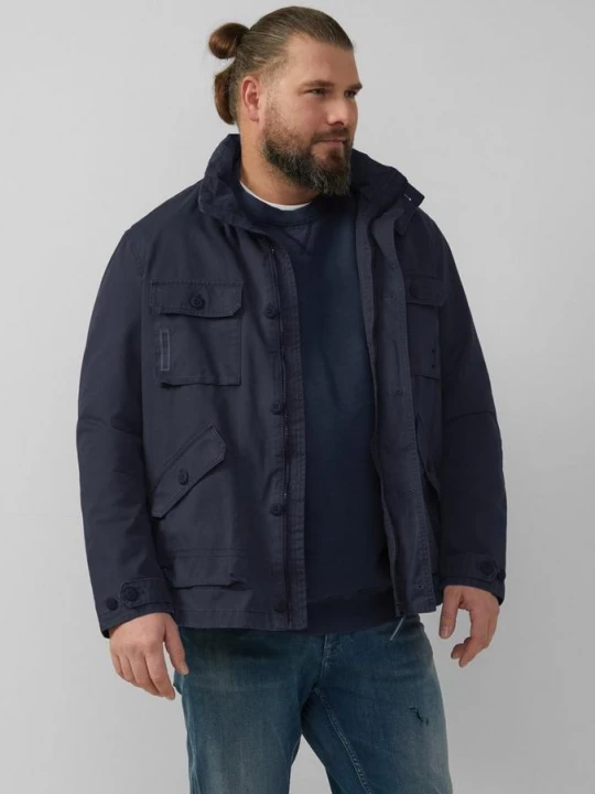 Foto van product Jas in utility-stijl met capuchon in de kraag s.Oliver grijs