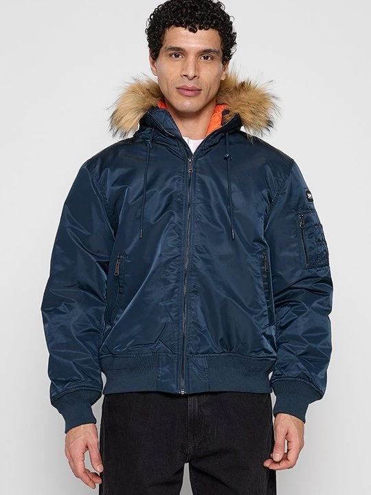 Foto van product Jas Schott donkerblauw
