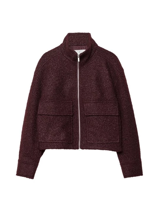 Foto van product Jas Stradivarius donkerpaars gemêleerd