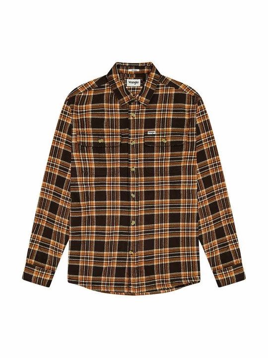 Foto van product Jas Wrangler donkerbruin