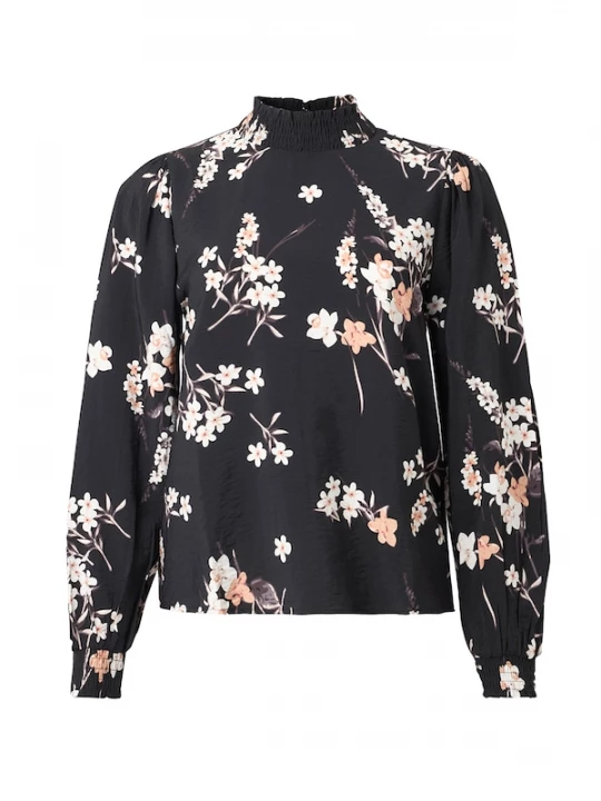Foto van product JDY Blouse 'JDYALINA' donkerblauw / grijs / rosa / wit