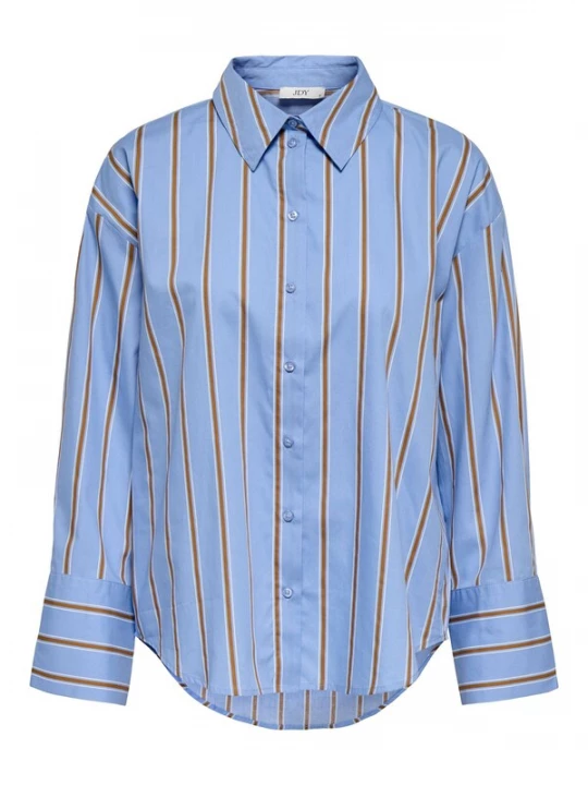 Foto van product JDY Blouse 'JDYSerena' duifblauw / mosterd / wit